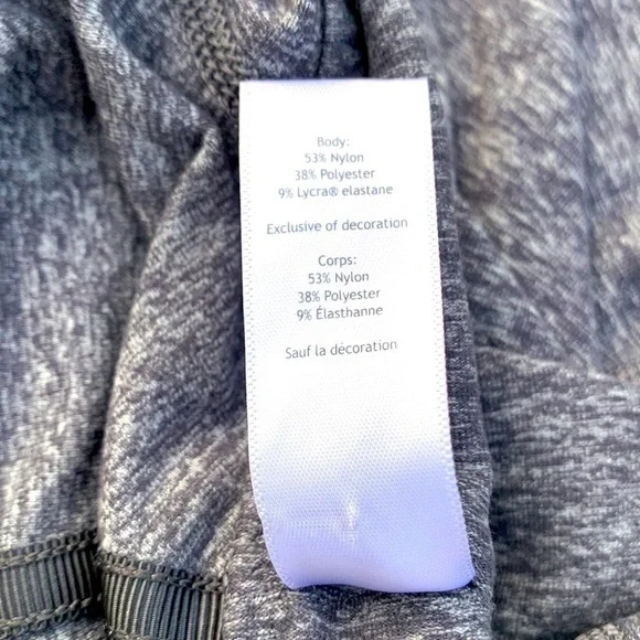𝅺ivivva Wrap Front along Sleeve Cowl Neck - Heathered Gray